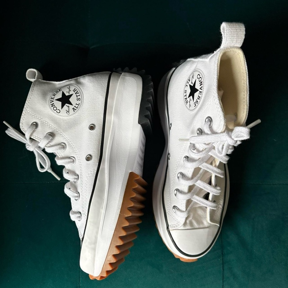 White Run Star Hike Canvas Platform Converse